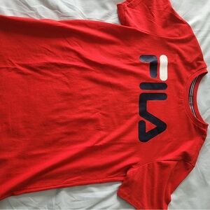 Fila Men's Bold Red Tee with Logo